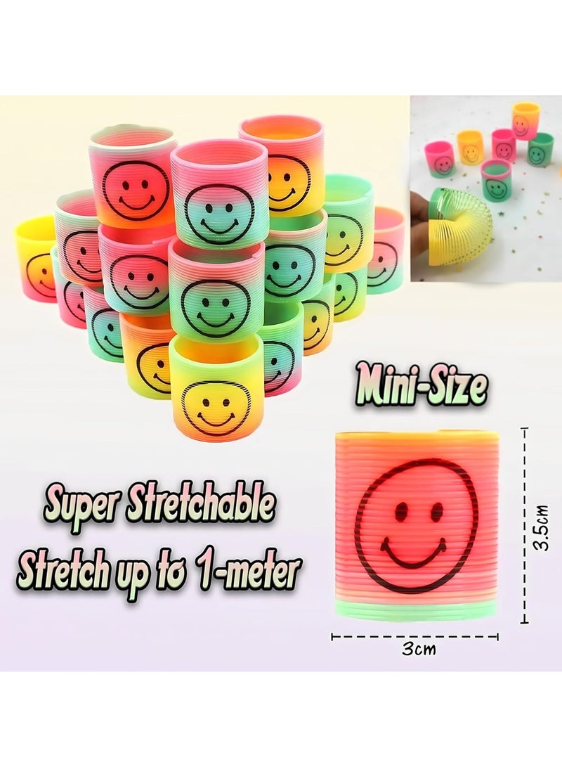 NYVIO Party Favors Set for Kids – 36 Pcs Birthday Gift Toys – 12 Bouncy Balls, 12 Rainbow Spring Toys, 12 Flashing Gyro Spinners – Fun Bulk Mini Toys for Boys & Girls – Goody Bag Fillers - Image 2