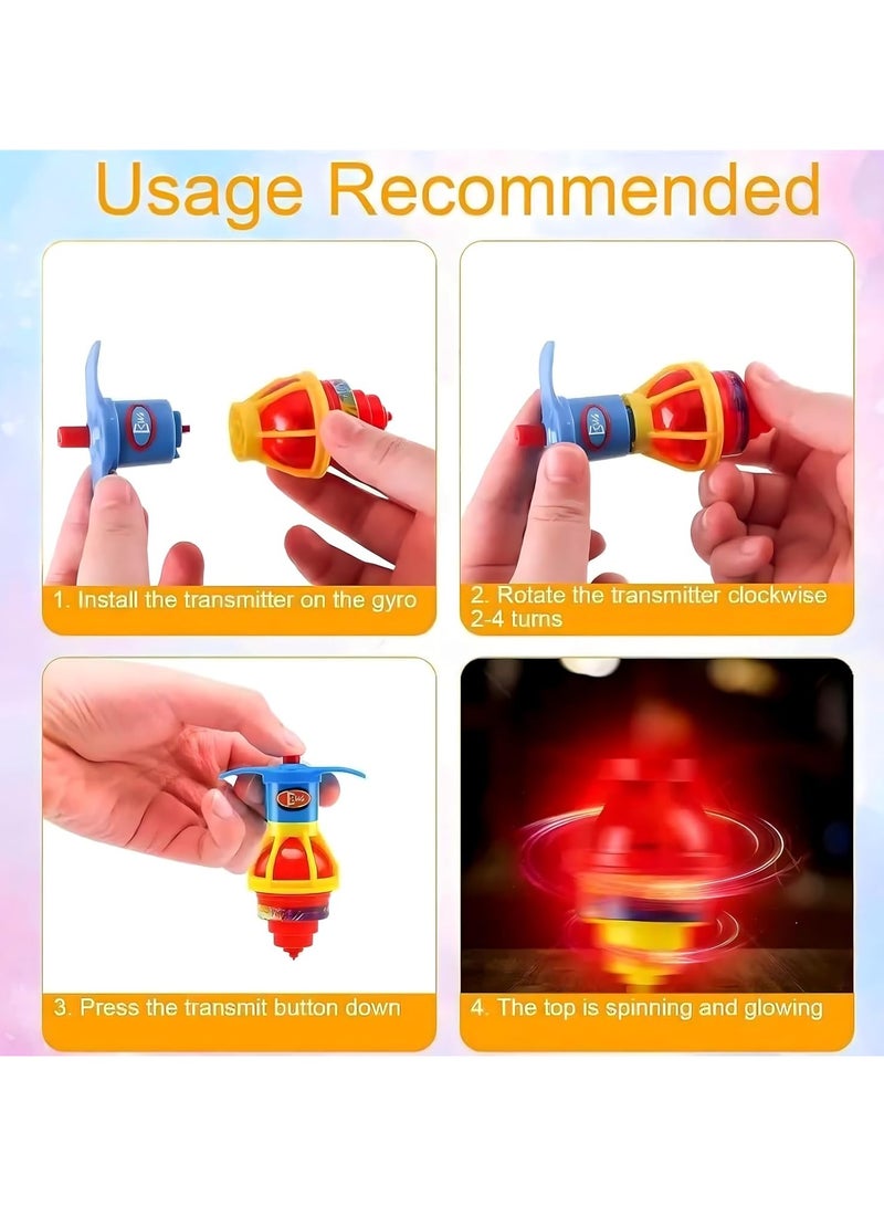 NYVIO Party Favors Set for Kids – 36 Pcs Birthday Gift Toys – 12 Bouncy Balls, 12 Rainbow Spring Toys, 12 Flashing Gyro Spinners – Fun Bulk Mini Toys for Boys & Girls – Goody Bag Fillers - Image 4