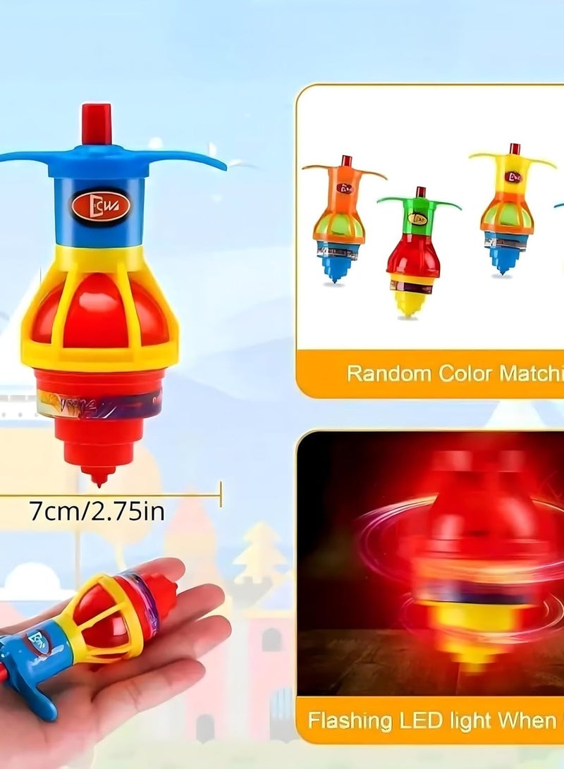 NYVIO Party Favors Set for Kids – 36 Pcs Birthday Gift Toys – 12 Bouncy Balls, 12 Rainbow Spring Toys, 12 Flashing Gyro Spinners – Fun Bulk Mini Toys for Boys & Girls – Goody Bag Fillers - Image 3