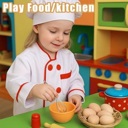 DomeStar Wooden Fake Chicken Eggs, 8PCS 2.5" Unpainted Faux Wood Eggs for Encouraging Hens to Lay - Image 2