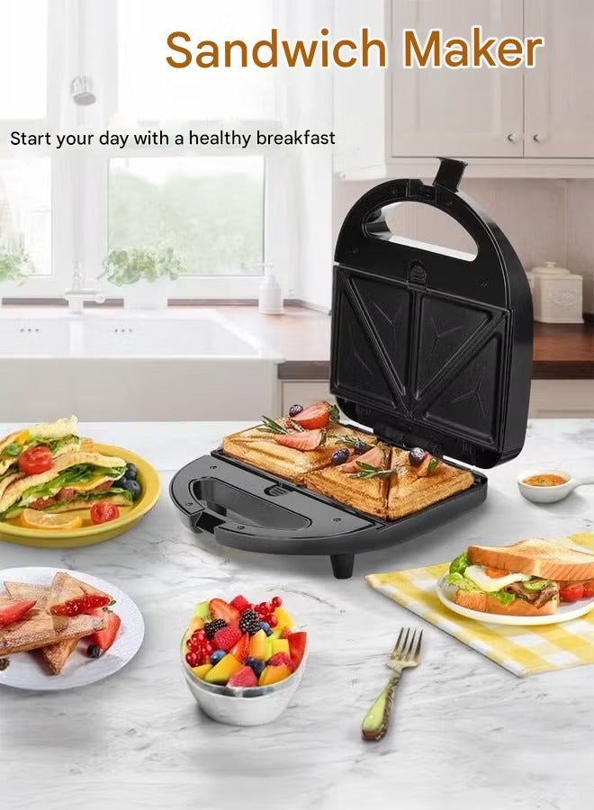 توسكانا يو محضرة الوجبات الخفيفة 7 في 1 غير لاصقة للساندويتش , صانعة الساندويتشات و الوافل و الدوناتس بألواح قابلة للفصل , ماكينة تحضير الساندويتشات وتسخين الوجبات الخفيفة - Image 3