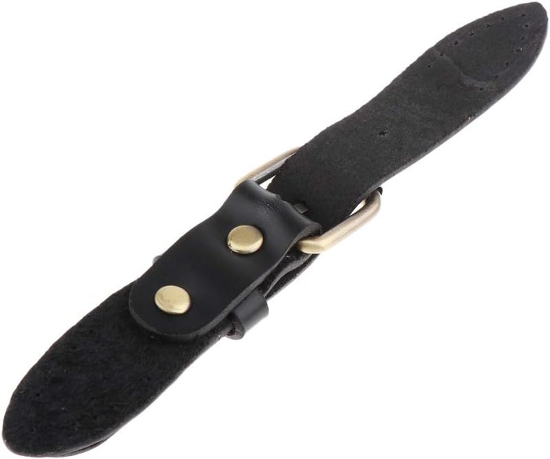 كلاراكو مشبك بديل لإغلاق الحقيبة، ملحق لإصلاح الحزام، مصنوع من النحاس العتيق، يُخاط على الجلد - أسود، 16.5 سم / 6.49 بوصة - Image 5