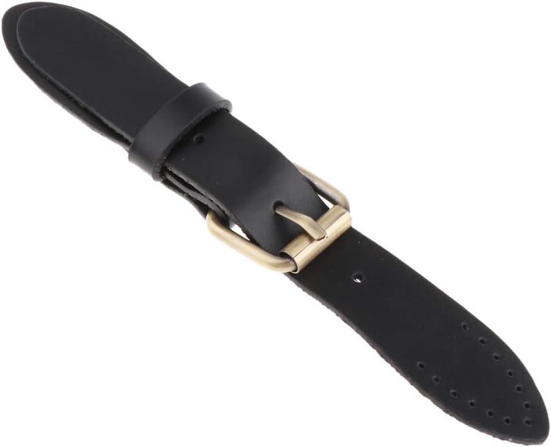 كلاراكو مشبك بديل لإغلاق الحقيبة، ملحق لإصلاح الحزام، مصنوع من النحاس العتيق، يُخاط على الجلد - أسود، 16.5 سم / 6.49 بوصة - Image 2