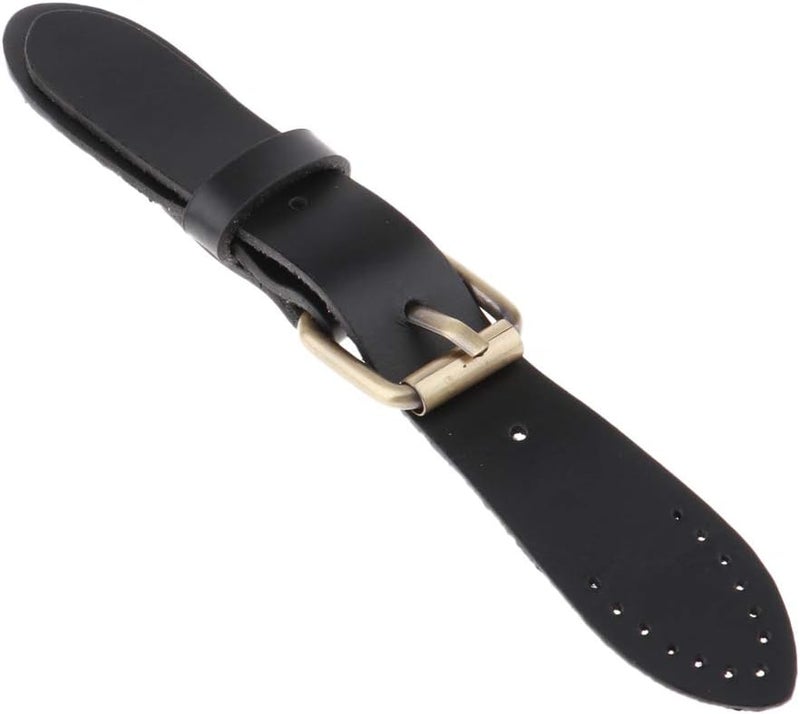 كلاراكو مشبك بديل لإغلاق الحقيبة، ملحق لإصلاح الحزام، مصنوع من النحاس العتيق، يُخاط على الجلد - أسود، 16.5 سم / 6.49 بوصة - Image 4