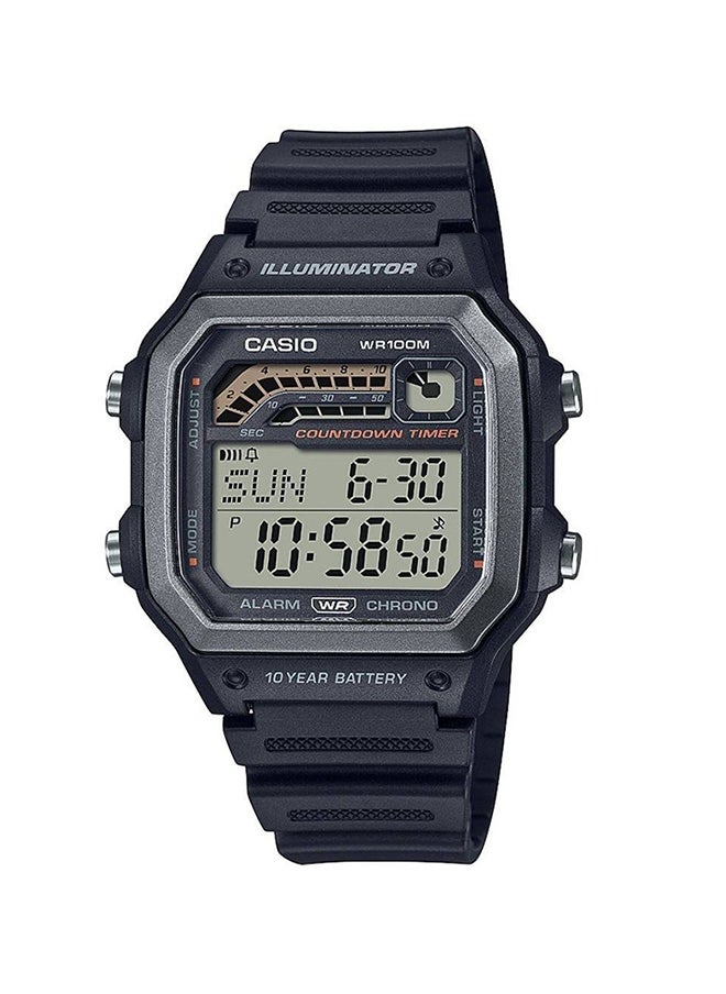 CASIO Men Watch - Digital Multi-Sports Design Clear Dial Resin Band Ws-1600H-8Avdf  - Image 1