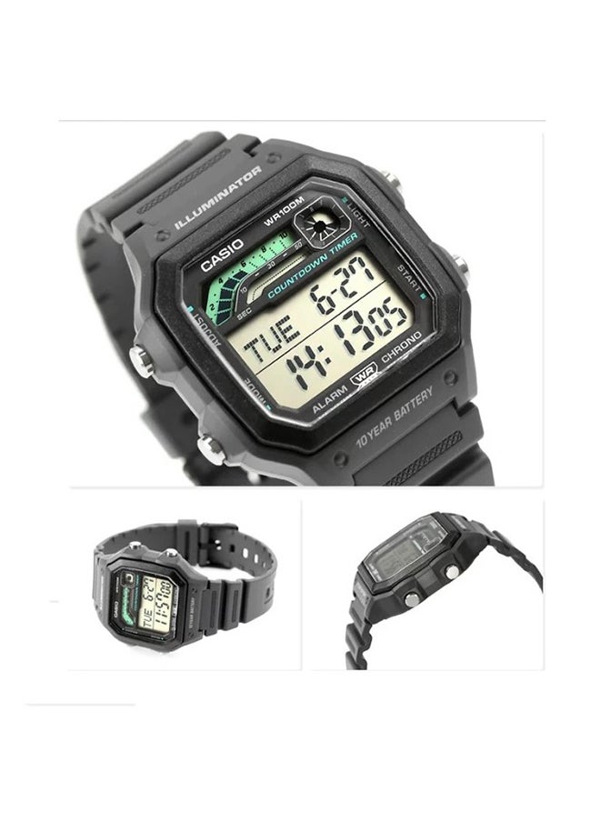 CASIO Men Watch - Digital Multi-Sports Design Clear Dial Resin Band Ws-1600H-8Avdf  - Image 2