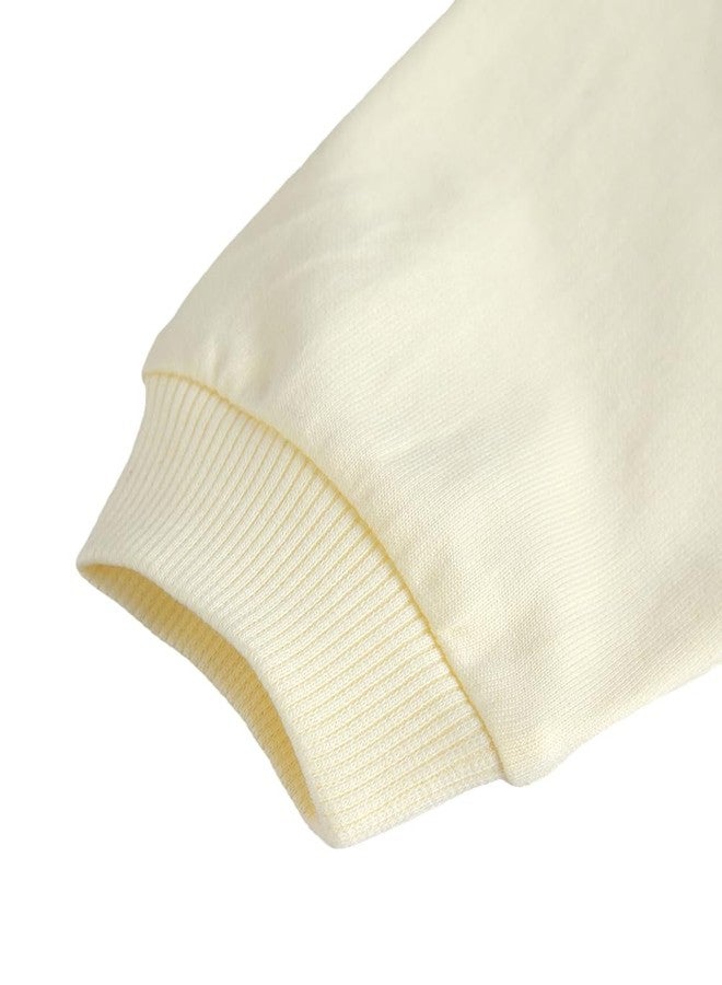 Hopscotch Baby Girls Cotton Round Neck Sweatshirts in Yellow Color For ages (9-12 Months) - Image 5