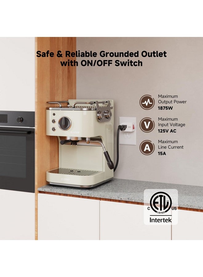 Cable Matters [ETL Listed] 3-Pack Grounded Outlet Switch with ON Off, Plug Switch ON Off, Single Outlet Adapter ON/Off, White - Image 5