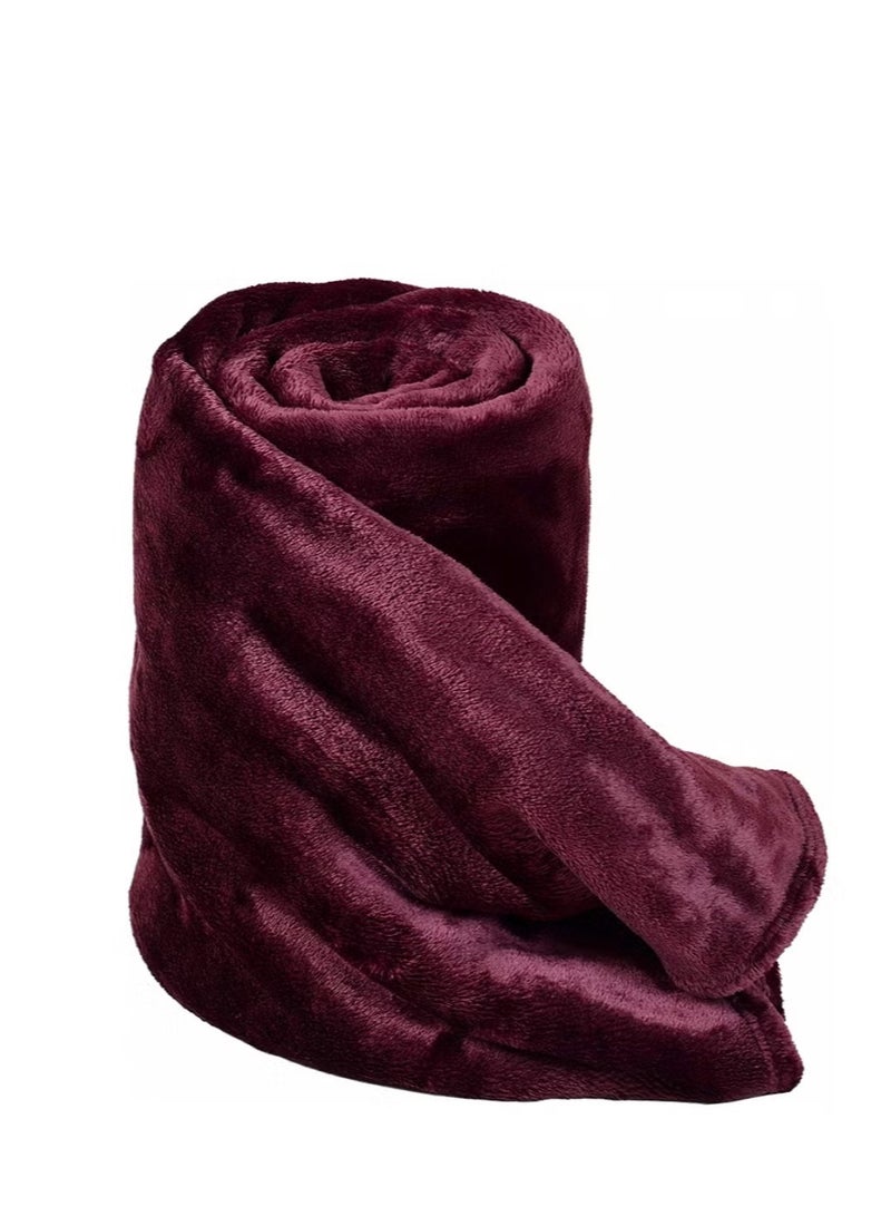 Moon Flannel and microfiber sofa Blanket Luxury  blanket Single size, lightweight and Comfortable for Bed and Sofa Super Soft and Warm  plain - Image 4