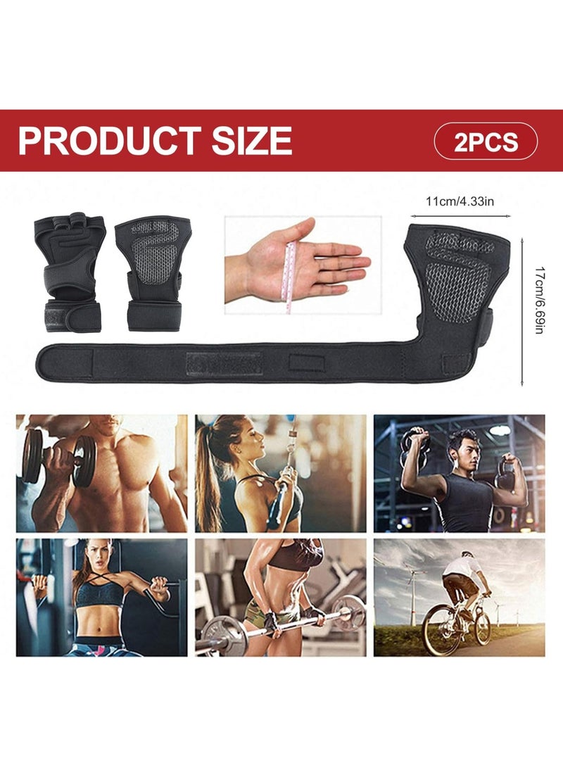 قفازات رفع الأثقال بنصف إصبع، مقاس L، قفازات واقية للتدريب في صالة الألعاب الرياضية، قفازات ركوب الدراجات، مناسبة للرياضة والتدريبات البدنية وأنشطة ركوب الدراجات. - Image 2