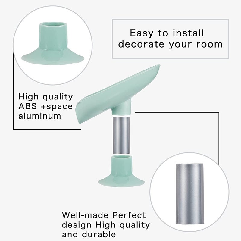 LONGMIRE Soap Holder Leaf-Shape Self Draining Soap Dish Holder, Not Punched Easy Clean Bar Soap Holder, with Suction Cup Soap Dish Suitable for Shower, Bathroom, Kitchen Sink (Multicolor) - Image 4