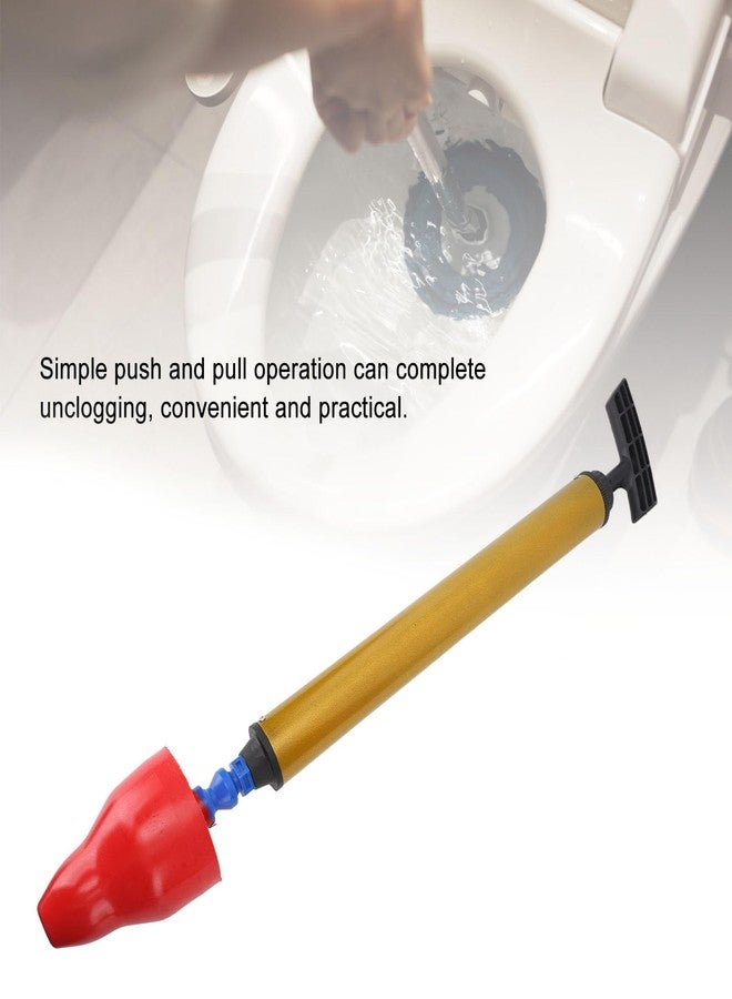 Fockety Toilet Plunger, 3D Projection and High Pressure Air Toilet Plunger Drain Unclogger Unclog Toilet Pipes (Red) - Image 3