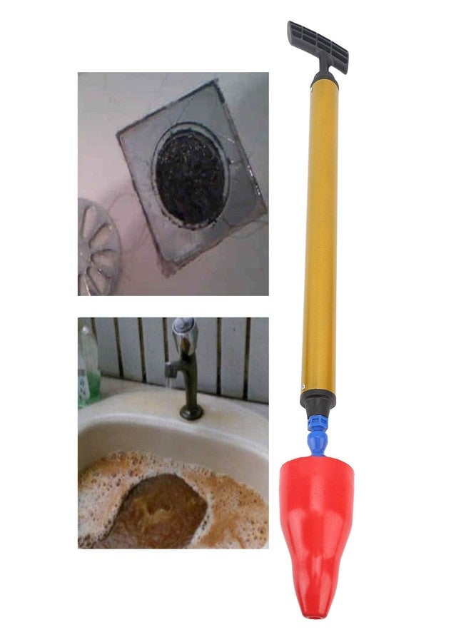 Fockety Toilet Plunger, 3D Projection and High Pressure Air Toilet Plunger Drain Unclogger Unclog Toilet Pipes (Red) - Image 5