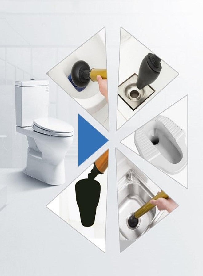 Fockety Toilet Plunger, 3D Projection and High Pressure Air Toilet Plunger Drain Unclogger Unclog Toilet Pipes (Red) - Image 4