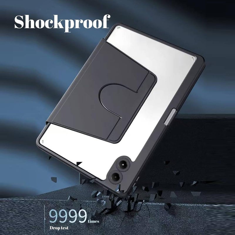 NESLIN حافظة الهجينة المتوافقة مع Redmi Pad Pro 12.1 بوصة 2024، حافظة PC صلبة متعددة الزوايا من الأكريليك الشفاف مع حامل قلم وحامل حماية متوافق مع Xiaomi Redmi Pad Pro 12.1 بوصة - Image 5