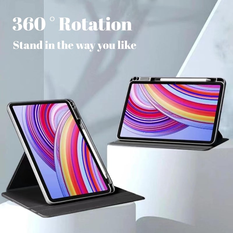 NESLIN حافظة الهجينة المتوافقة مع Redmi Pad Pro 12.1 بوصة 2024، حافظة PC صلبة متعددة الزوايا من الأكريليك الشفاف مع حامل قلم وحامل حماية متوافق مع Xiaomi Redmi Pad Pro 12.1 بوصة - Image 2