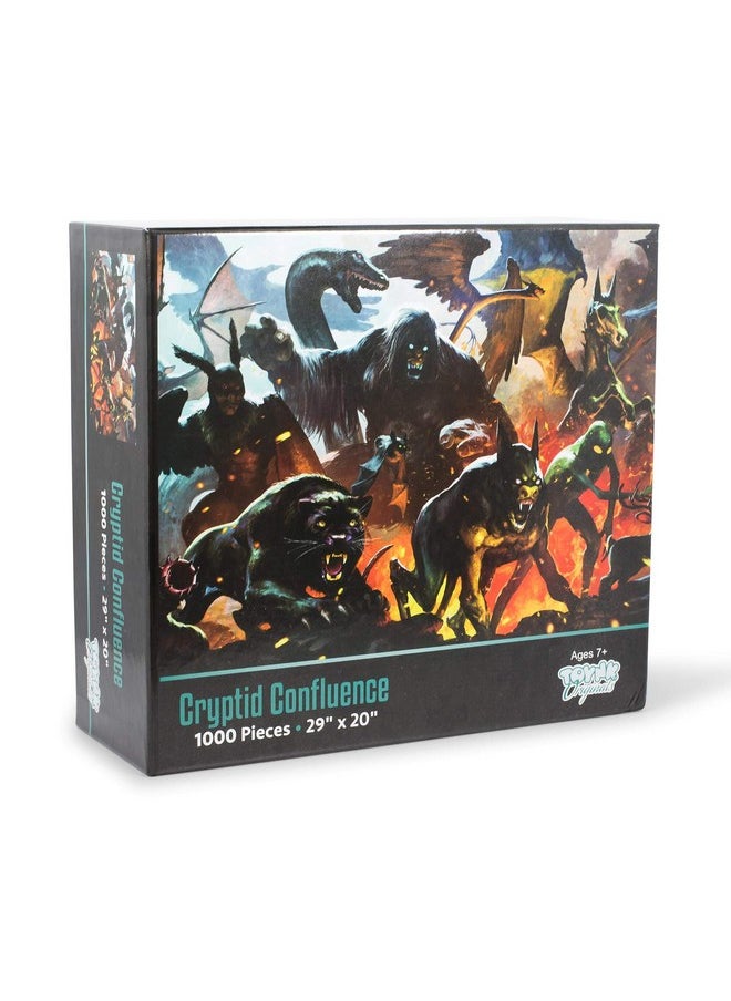Toynk Cryptid Confluence And Monster Legends 1000 Piece Jigsaw Puzzle Toy ; Fun Quarantine Gifts ; Brain Teaser For Family Game Night  - Image 3