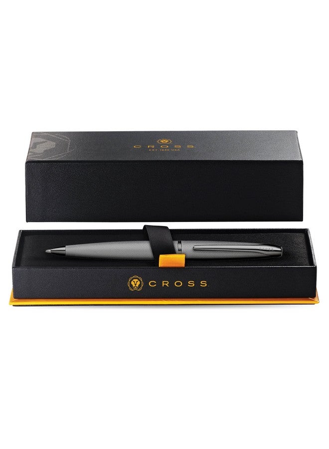 كروس قلم حبر جاف Cross ATX Sandblasted Titanium Grey مع لمسات PVD من التيتانيوم الرمادي المصقول - Image 3