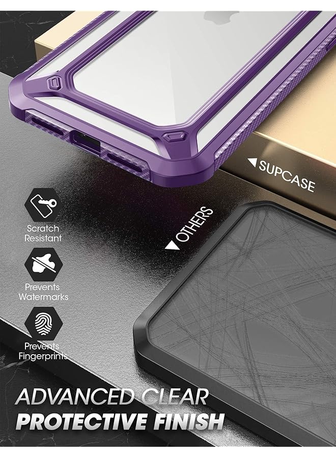 SupCase Unicorn Beetle Exo Pro Series Case For Iphone 12 Pro Max 2020 Release 6.7 Inch With Built In Screen Protector Premium Hybrid Protective Clear Bumper Case Purple - Image 5
