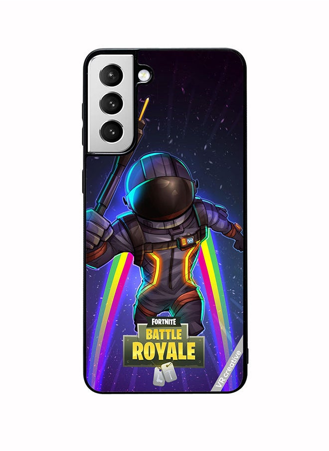 VR CREATIVE - Protective Case Cover For Samsung Galaxy S22 Plus 5G Fortnite Space Bomber Design Multicolour - Image 1