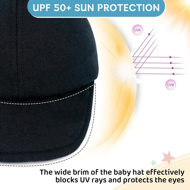 Durio Baby Baseball Hat Adjustable Baby Baseball Cap Sun Protection Infant Hats Soft Newborn Baseball Hat Baby Boy Hat - Image 2