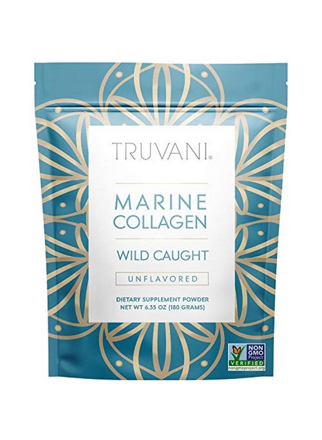 Truvani Wild Caught Hydrolyzed Marine Collagen Protein Powder ; Collagen Protein Supplement With Type 12 & 3 ; Antiskin Aging ; Nongmo ; Gluten Free Fish Collagen ; 6.35 Oz - Image 1