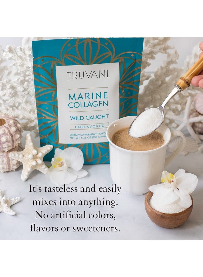Truvani Wild Caught Hydrolyzed Marine Collagen Protein Powder ; Collagen Protein Supplement With Type 12 & 3 ; Antiskin Aging ; Nongmo ; Gluten Free Fish Collagen ; 6.35 Oz - Image 4