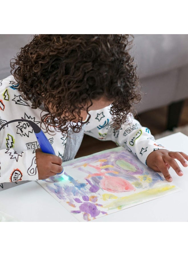 Crayola Color Wonder Mess‑Free Magic Light Brush – Kids’ Light‑Up Painting Set with 6 Color Wonder Paints & 18 Sheets – No‑Mess Creative Art Kit for Ages 3+ - Image 3