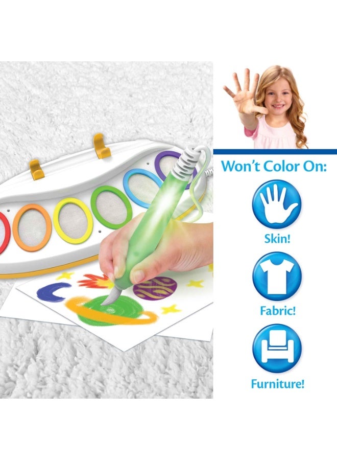 Crayola Color Wonder Mess‑Free Magic Light Brush – Kids’ Light‑Up Painting Set with 6 Color Wonder Paints & 18 Sheets – No‑Mess Creative Art Kit for Ages 3+ - Image 2