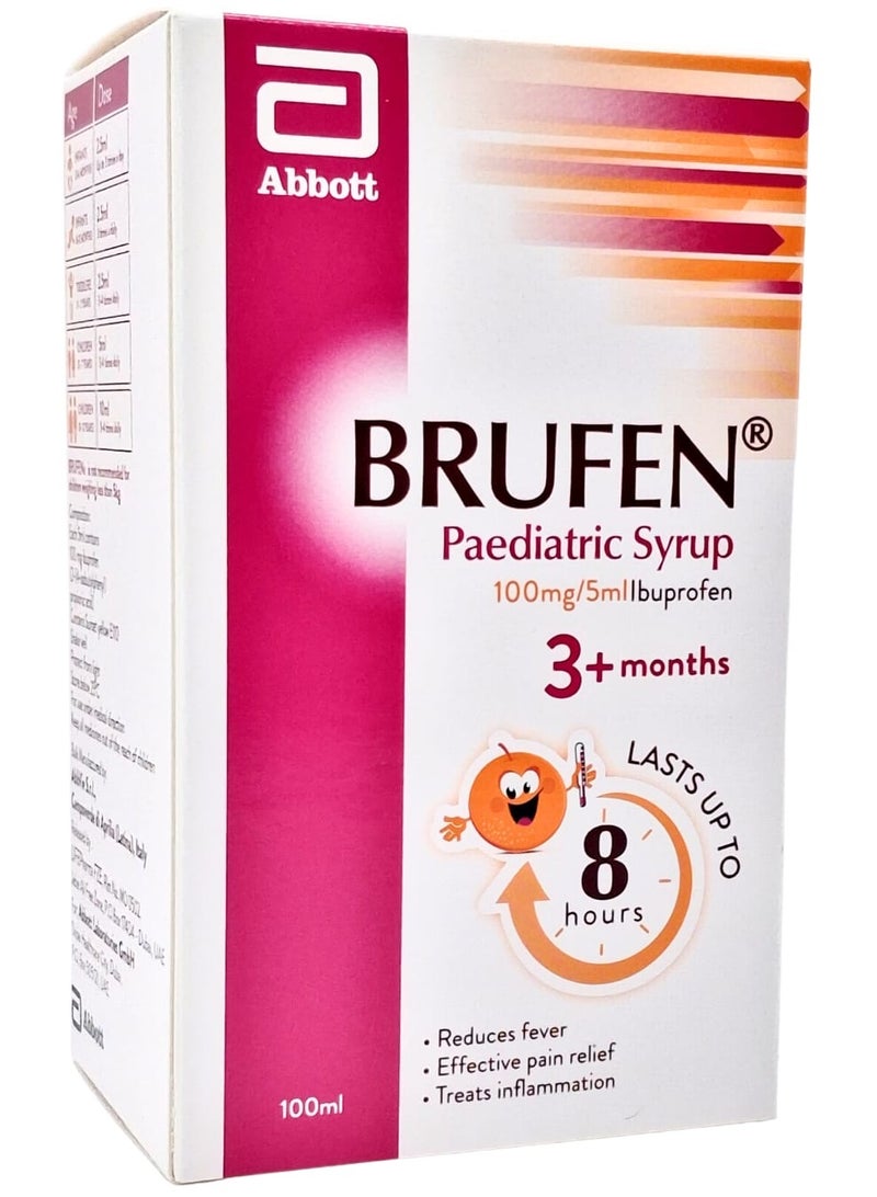 abbott healthcare pvt ltd شراب بروفين للأطفال 100 مل (ايبوبروفين لتخفيف آلام الأطفال والحمى) - Image 1