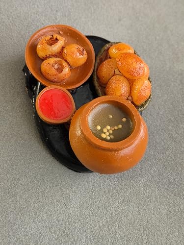 DT DECTONE Golgappe Lovers Fridge Magnet Miniature Food 3D Fridge Magnet Best Souvenir Gift 100% Made in India - Image 3