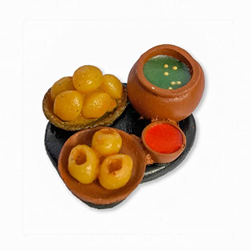 DT DECTONE Golgappe Lovers Fridge Magnet Miniature Food 3D Fridge Magnet Best Souvenir Gift 100% Made in India - Image 2
