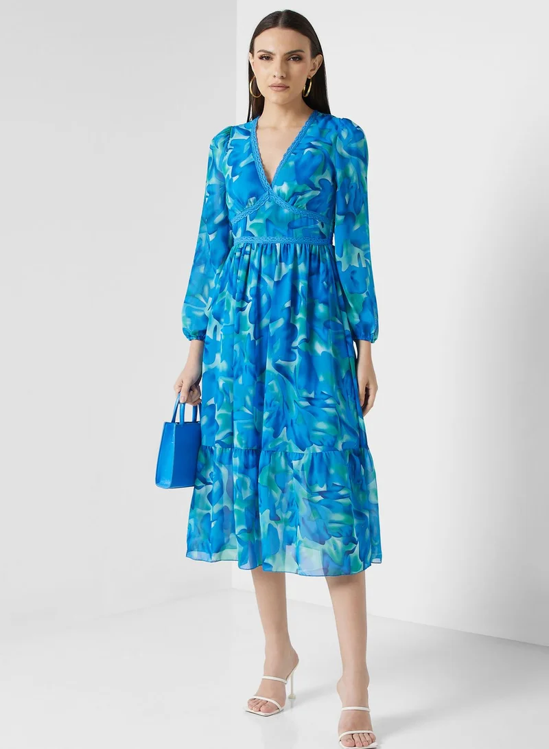 ايلا Floral Chiffon Dress