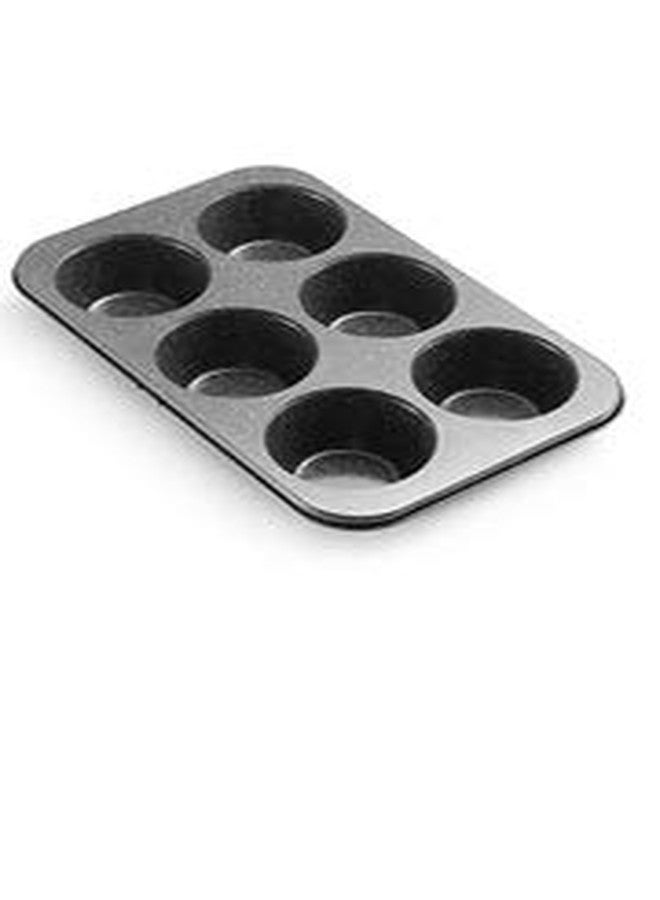 Monfish extra large muffin pan jumbo cupcake tray Carbon steel stone finish 3.5 inch cup - Image 4