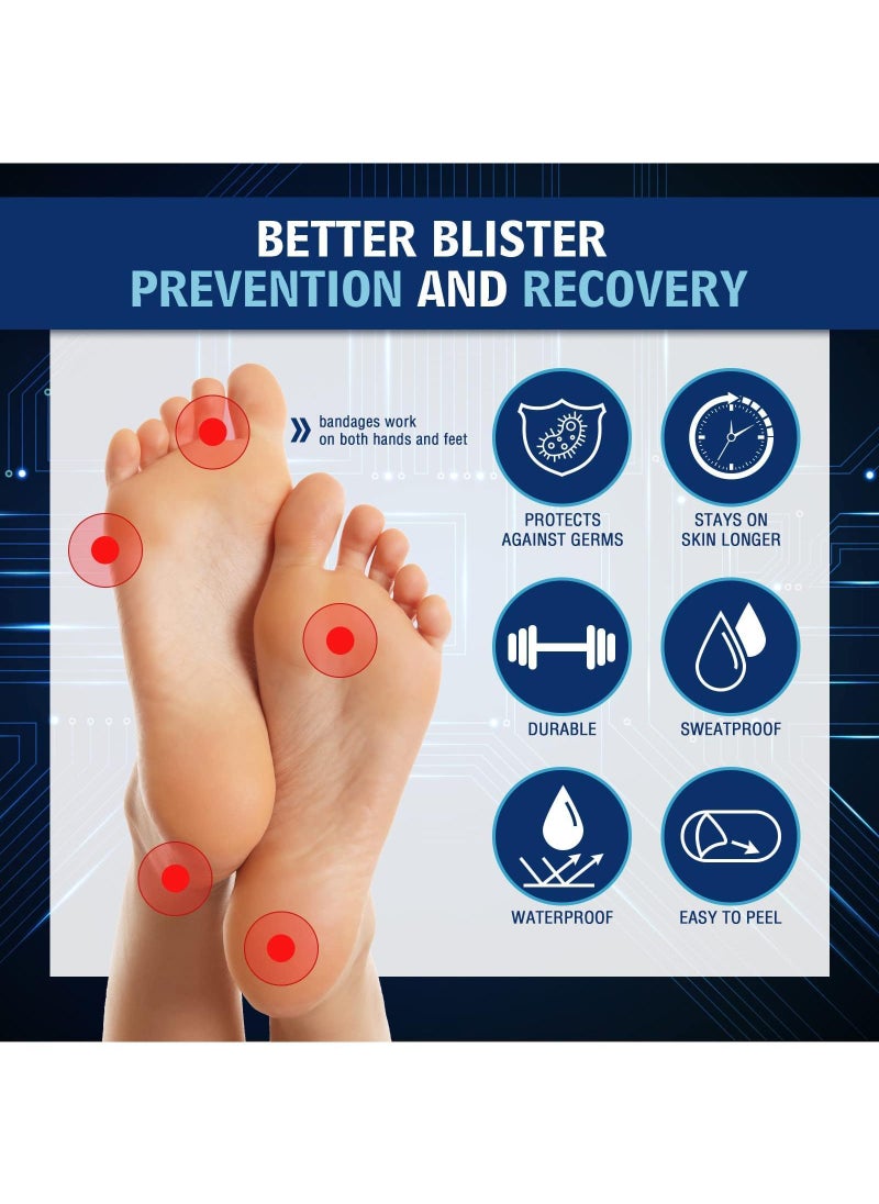 Sweet seven 15 Pcs Heel Bandages for Blisters Gel Heel Sticker Anti-abrasion Foot Sticker Bubble Sticker  Gel Guard Skin Compeed Blister Mix Blister Treatment Patch Advanced Healing Blister Cushions  - Image 5