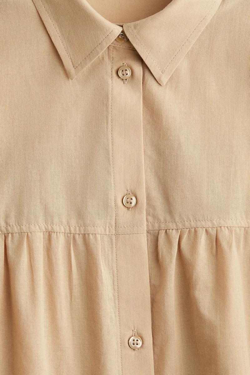 اتش اند ام قميص قطني فضفاض