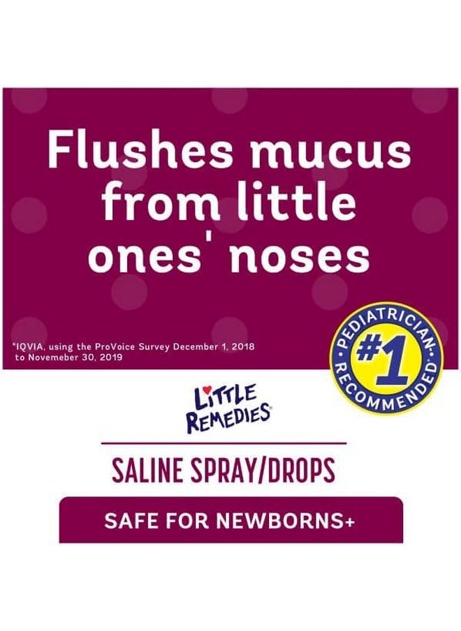 Little Remedies Little Noses Saline Spray Drops, 1 Fl Oz, Pack Of 2  - Image 3