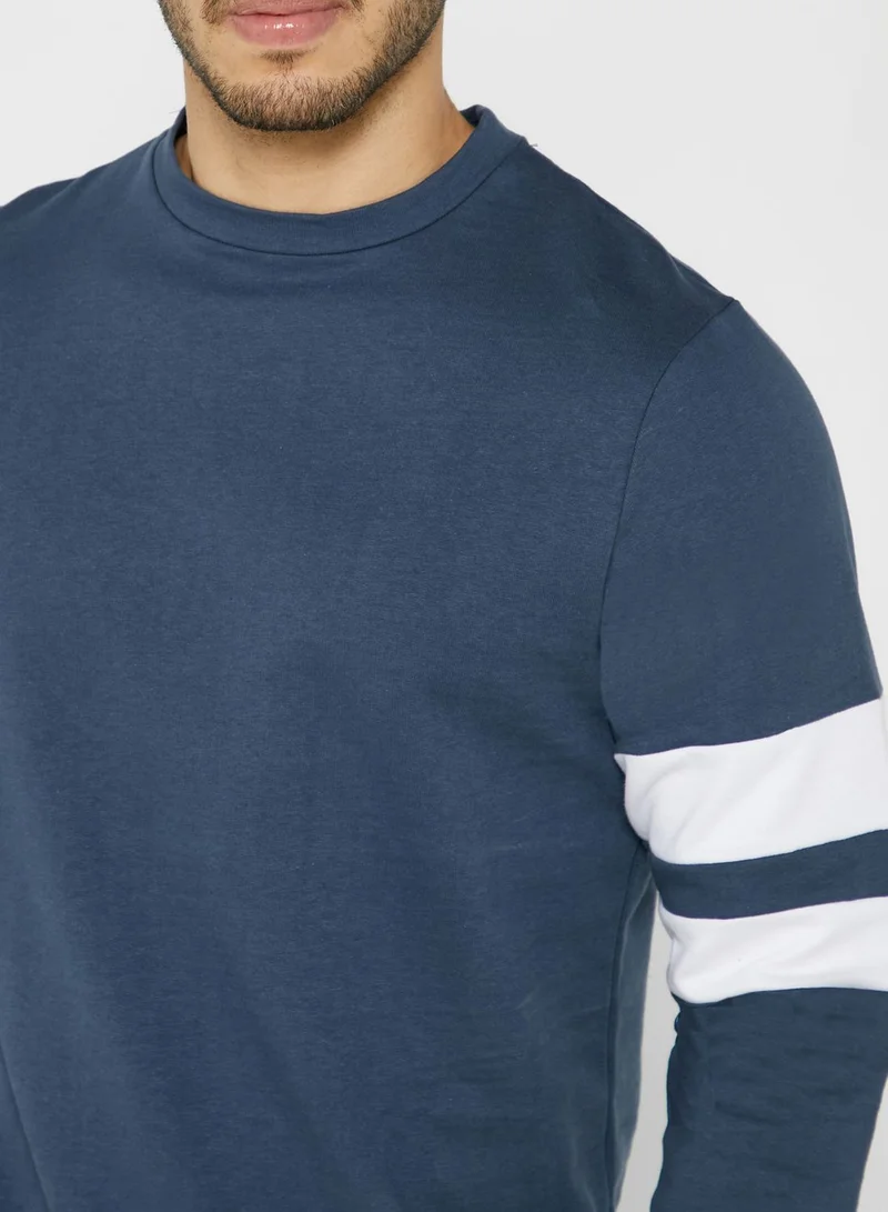 Seventy Five Colour Block Sweatshirt