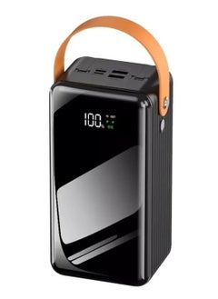 ELTRAZONE 50,000mAh Portable Power Bank with 2 Charging Cables, PD Port and 2 USB Ports Support Fast Charging BC404 /black