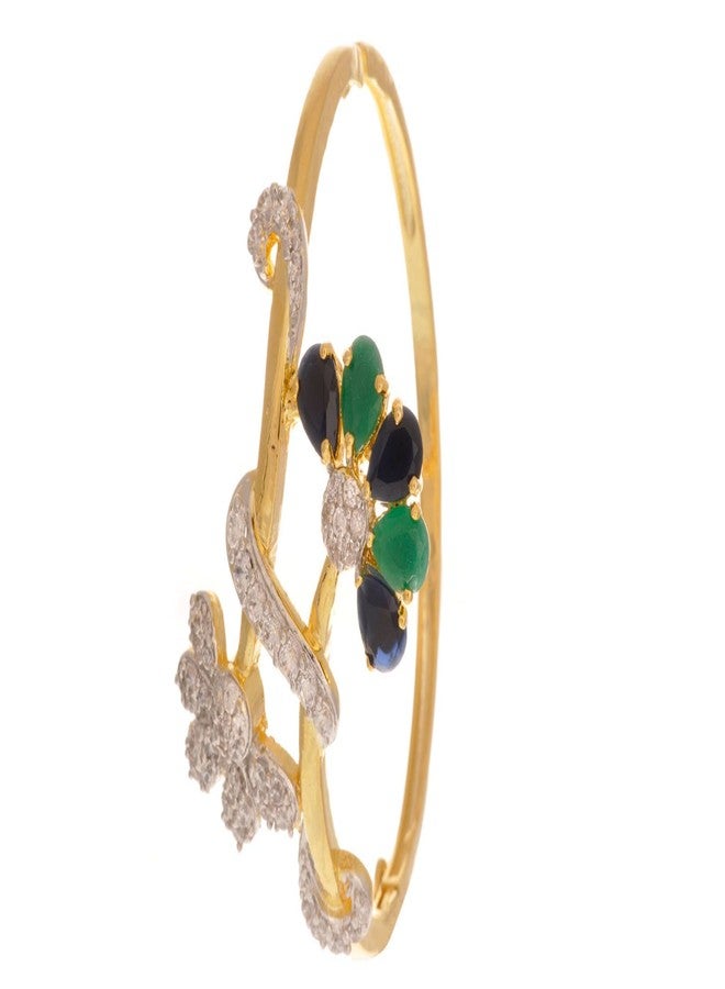 JFL Womens - Outstandingly Stunning Cz Diamond Gold Designer Kada,Valentine - Image 2