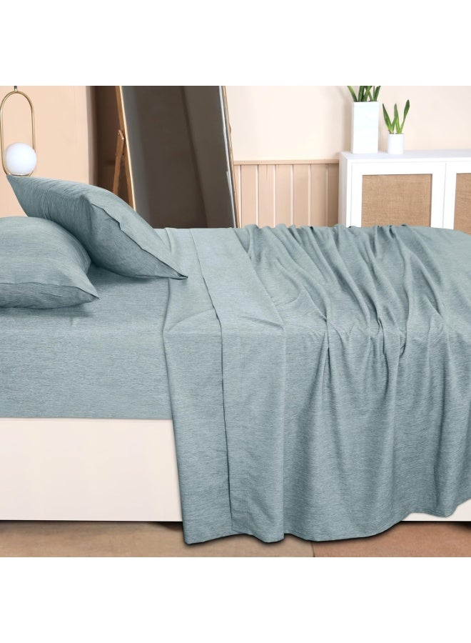 Utopia Bedding Queen Sheet Set â€“ 4 Piece Bed Sheets for Queen Size Bed, Soft and Breathable Microfiber, Includes 1 Fitted Sheet, 1 Flat Sheet and 2 Pillowcases (Heather Grey) - Image 3