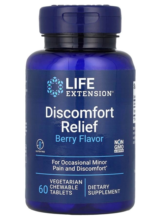 Discomfort Relief Berry 60 Vegetarian Chewable Tablets