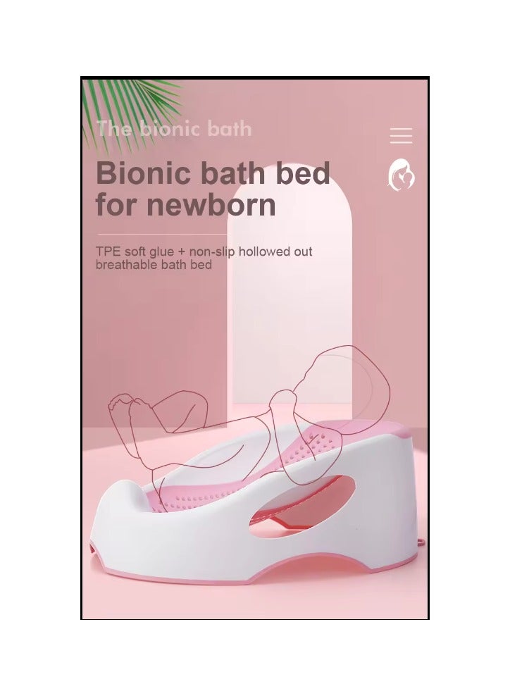 dreamons link Clean Cradle Non-Slip Secure Infant Baby Bather With Inclined Headrest - Image 3