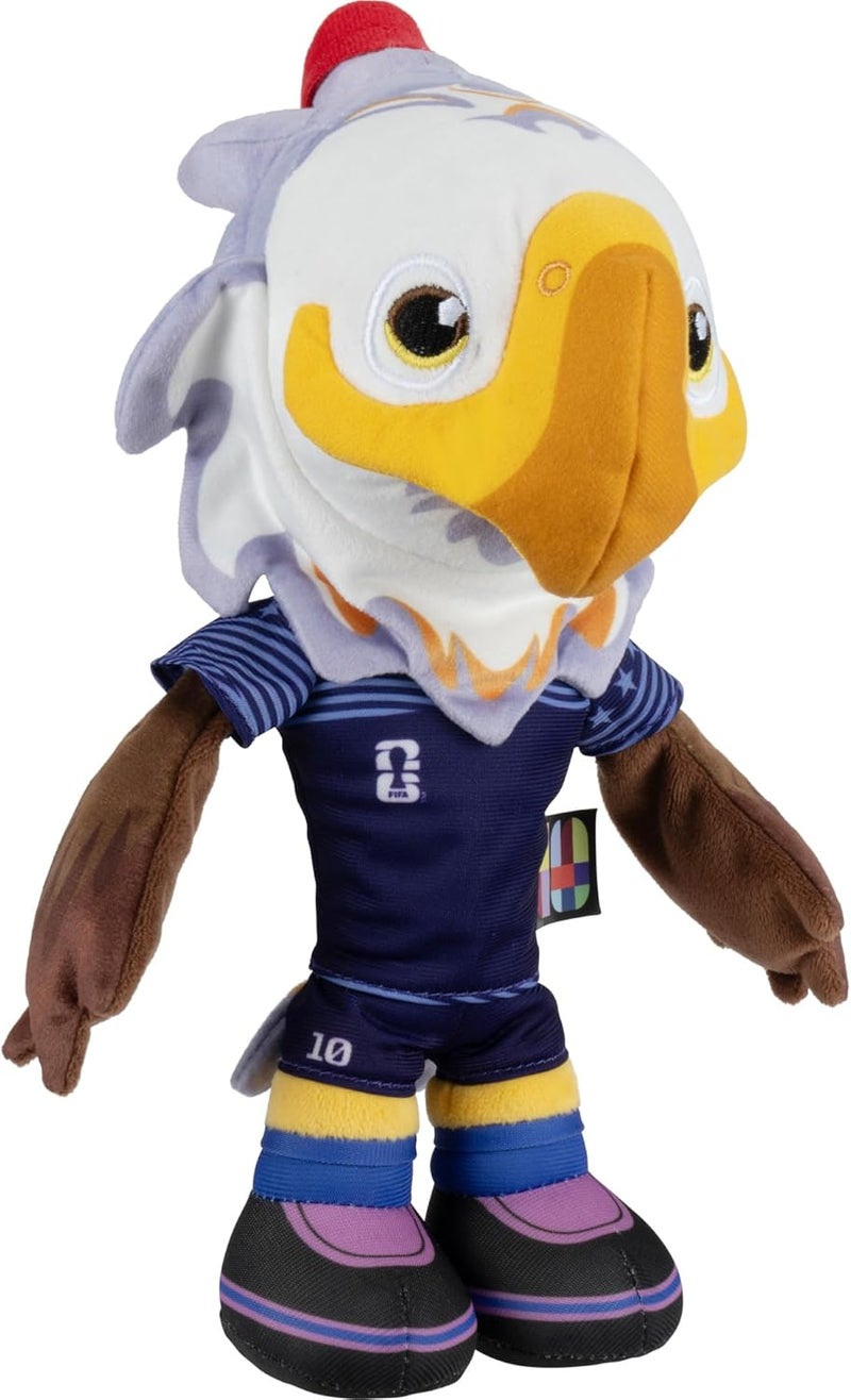 Jazwares FIFA® World Cup 2026 USA 8-Inch Plush - Official Clutch Bald Eagle Mascot with Blue Uniform, Soft Collectible Toy for Fans - Ages 3+ - Image 5