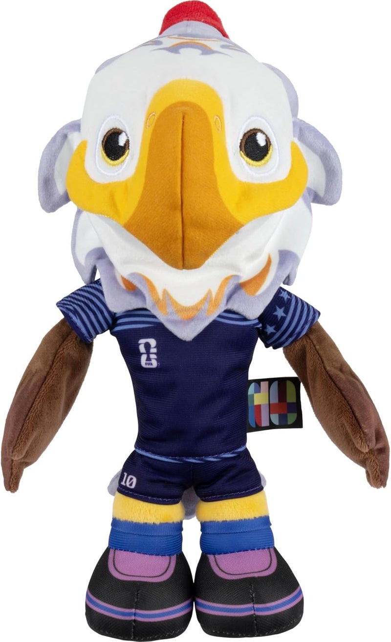 Jazwares FIFA® World Cup 2026 USA 8-Inch Plush - Official Clutch Bald Eagle Mascot with Blue Uniform, Soft Collectible Toy for Fans - Ages 3+ - Image 1