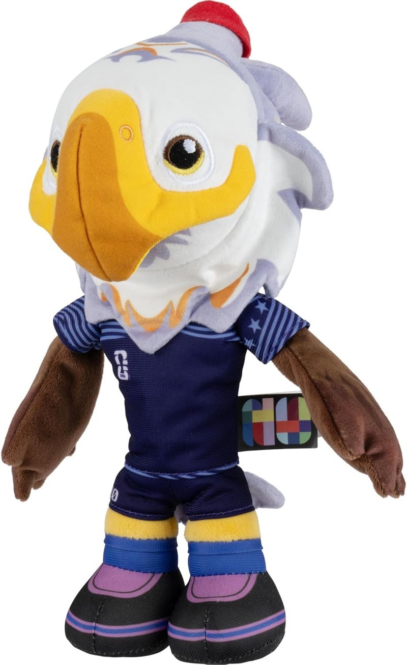 Jazwares FIFA® World Cup 2026 USA 8-Inch Plush - Official Clutch Bald Eagle Mascot with Blue Uniform, Soft Collectible Toy for Fans - Ages 3+ - Image 3