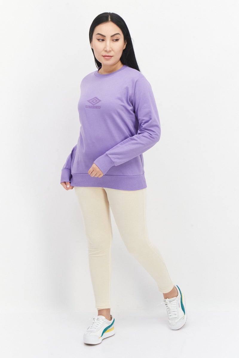 umbro سويت شيرت رياضي نسائي مناسب في الهواء الطلق، بنفسجي - Image 2