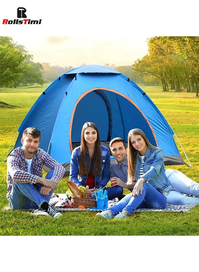 RollsTimi  Tent Outdoor Large Fully Automatic Single-Layer Tent 3-4 People's Anti-Storm rain Double Camping Tent 200x 200 x145cm  - Image 3