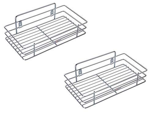 Nirgun Empex Stainless Steel Wall Mount Bathroom and Kitchen MultiPurpose Shelf Silver 12 x 6 x 3 Inch - Image 3