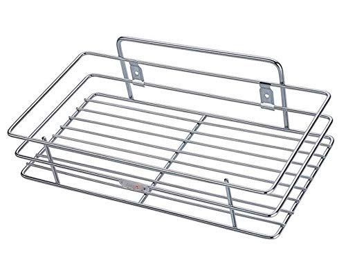 Nirgun Empex Stainless Steel Wall Mount Bathroom and Kitchen MultiPurpose Shelf Silver 12 x 6 x 3 Inch - Image 1
